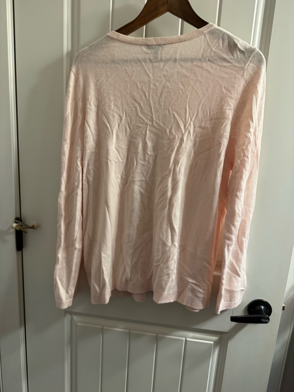 Talbots Light Pink Button-Front Lightweight Cardigan - Picture 5 of 5